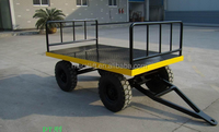 Flughafen transport trailer cargo trolley niedrigen bett plattform anhänger