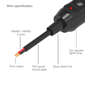 Кабель-переходник от прикуривателя автомобиля на штекер питания DC 5.5x2.1 мм - Product Image 3