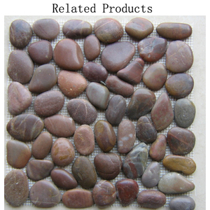 Gros aménagement paysager pierre de rivière plancher <span class=keywords><strong>lumineux</strong></span> jardin gris pebble - Product Image 4