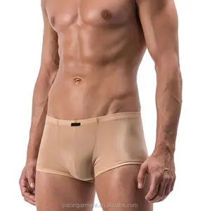 Hot fashion sexy skin color polyamide men underwear boxer briefs