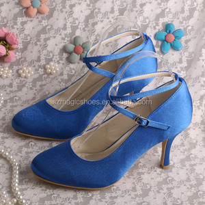 Tacco alto Delle Donne Pompa Le <span class=keywords><strong>Scarpe</strong></span> di Raso <span class=keywords><strong>Scarpe</strong></span> Da <span class=keywords><strong>Sposa</strong></span> 8 CENTIMETRI - Product Image 2