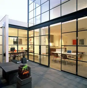 房子简单铁窗格栅设计和锻铁窗保护，铁窗主门设计
