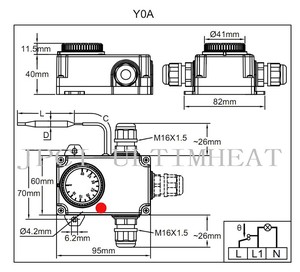 Bóng đèn và mao mạch nhiệt của nhãn hiệu thép không gỉ thả Kháng UV chống thấm nước chống bụi với nhà ở y0a - Product Image 2