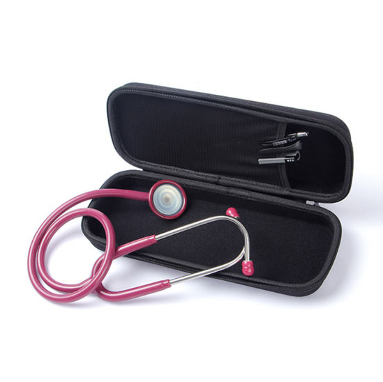 Portable Shockproof Hard Carry Travel Medical Organizer Stethoscope Storage PU+Velet EVA Case Pencil-box Case Zipper Closed