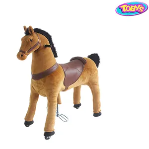 最好的质量促销幼儿骑小马步行动物玩具