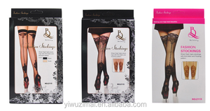 Collants sexy pour <span class=keywords><strong>femmes</strong></span>, effet brillant, motif tatouage, au-dessus du genou - Product Image 4