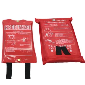 Огнеупорное одеяло EN1869, 430 г/м2, толщина 0,43 мм, 550C, огнеупорное аварийное одеяло EN1869 для выживания