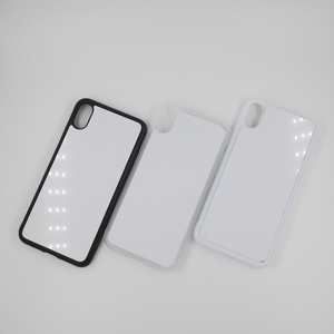Cho <span class=keywords><strong>iPhone</strong></span> x XS XR Max trống 2D thăng hoa trường hợp điện thoại TPU + PC cao su Trường hợp với nhôm chèn - Product Image 5