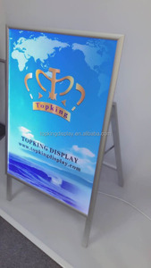 Siêu Mỏng Dẫn Lightbox Đứng Single/<span class=keywords><strong>Double</strong></span> Side Quảng Cáo Ngoài Trời Xách Tay Poster Hiển Thị Một Hội Đồng Quản Trị - Product Image 5