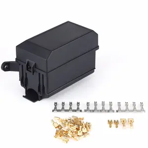 6-Way Fuse Relay Holder Box Socket for Auto Car SUV Off-Road Pickup Truck Universal Fuse Relay Holder