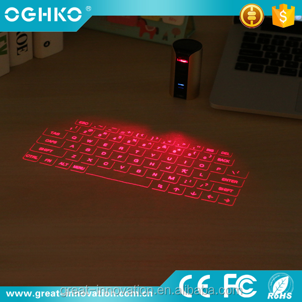 Incroyable conception Laser virtuel de projection sans fil clavier pour tablette ordinateur portable de bureau