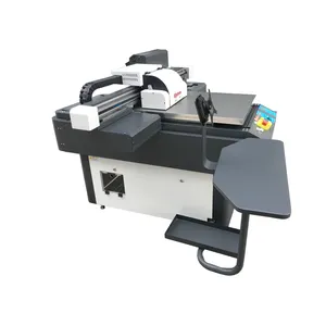 Neue technik 3 kopf farbe weiß lack uv drucker hybrid 6090 pritsche folie dtf druck maschine für kristall label gold stanzen