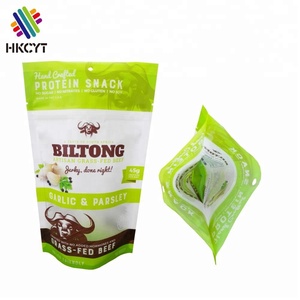 Mylar-Bolsa de comida con cremallera para aperitivos secos, embalaje de Biltong - Product Image 6