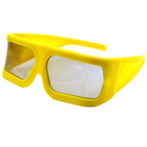 Khung Nhựa Lớn Màu Vàng Ống Kính Lớn Kính <span class=keywords><strong>3d</strong></span> Phân Cực Tuyến Tính Cho Nhà Hát <span class=keywords><strong>3D</strong></span> 4D 5D - Product Image 3