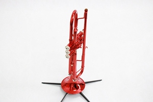 <span class=keywords><strong>Trompette</strong></span> rouge et noire avec étui, embouchure et accessoires, <span class=keywords><strong>trompette</strong></span> standard en Sib colorée <span class=keywords><strong>pour</strong></span> <span class=keywords><strong>débutant</strong></span> étudiant - Product Image 4