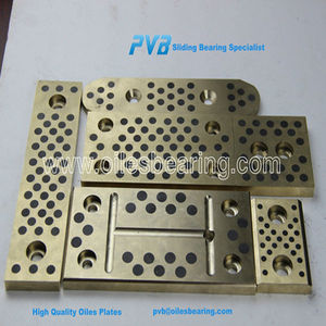 2960.92.oiles placa deslizante,con incrustaciones de grafito placa de desgaste,bronce oiles de preformas de PET del molde placas - Product Image 1