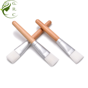 Doğal ahşap renk yüz maskesi fırçası tüm maskeleri laminasyon kendi logo private label - Product Image 1