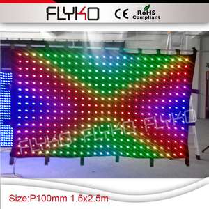 Envío Gratis: Cortina LED para Fondo de Video, Efecto de Iluminación para Cabina de DJ, Soporte para Escenario, Perfecta para Fondos de DJ, Control por <span class=keywords><strong>PC</strong></span>/<span class=keywords><strong>DMX</strong></span> - Product Image 3