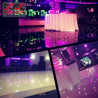Planchers de danse LED étoilés imperméables pour les mariages, les fêtes, les événements, les spectacles de scène, l'éclairage