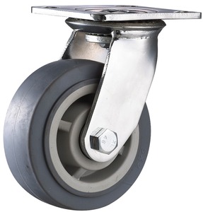 5 "rodas Do Rodízio giratório de Borracha Industrial - Product Image 4