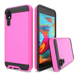 Capa de celular escovada fina para samsung a2 core, capa de telefone para alta venda