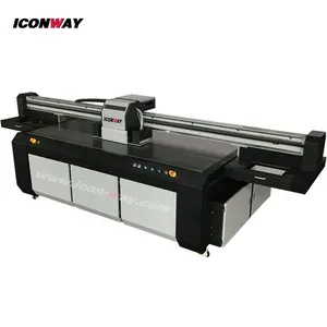 ICONWAY industrial IW2030U flat bed UV printer for wood items printing