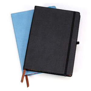 Custom Classic <span class=keywords><strong>papelería</strong></span> cuaderno de tapa dura revista pu escritura Notebook 200 páginas con papel de colores borde - Product Image 2