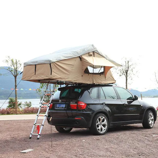 Tenda per Camper per auto da campeggio con tende da campeggio Extra Large con scala telescopica in alluminio