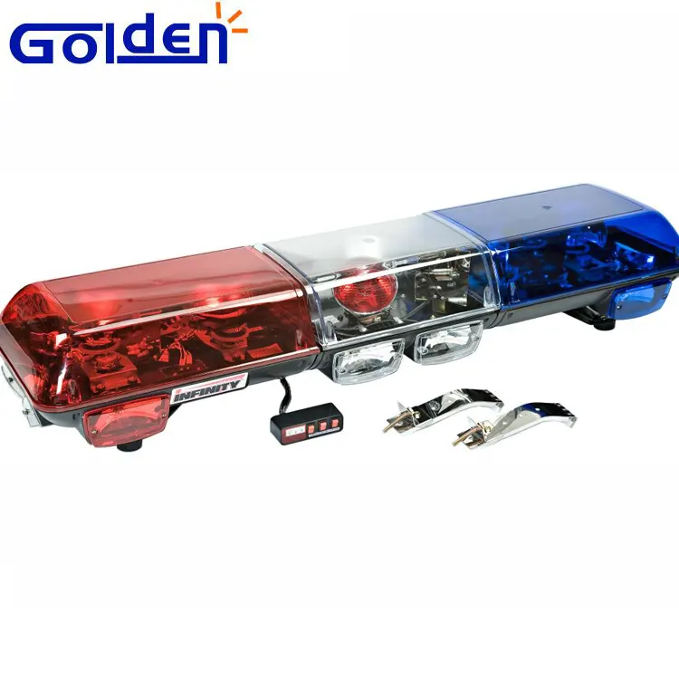 Красный, синий, янтарный, галогенный, аварийный, для автомобиля, безопасность, вращающаяся полицейская световая балка