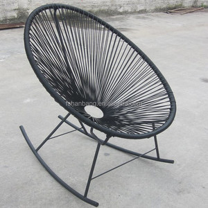 Chaise ovale contemporaine <span class=keywords><strong>en</strong></span> rotin tressé pour enfants, couleur soleil, avec éclairage festif pour usage <span class=keywords><strong>en</strong></span> parc - Product Image 4