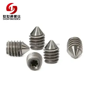 Custom Din 914 M2 M3 M4 5 Torx Security Self Tapping Taper Swivel Pad Cone Head Point Set Screws For Bags