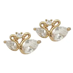 Boucles d'oreilles Tragus en or blanc 14k, nouvelle mode, bijoux en diamant