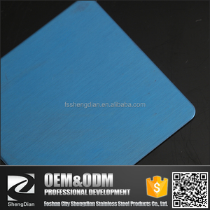 Venta caliente <span class=keywords><strong>del</strong></span> <span class=keywords><strong>Precio</strong></span> Barato Azul Zafiro Color Decorativo 304 Rayita Hoja de Acero Inoxidable Pulido - Product Image 1