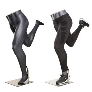 NI-31 男性跑步姿势腿部下半身人体模特长裤展示