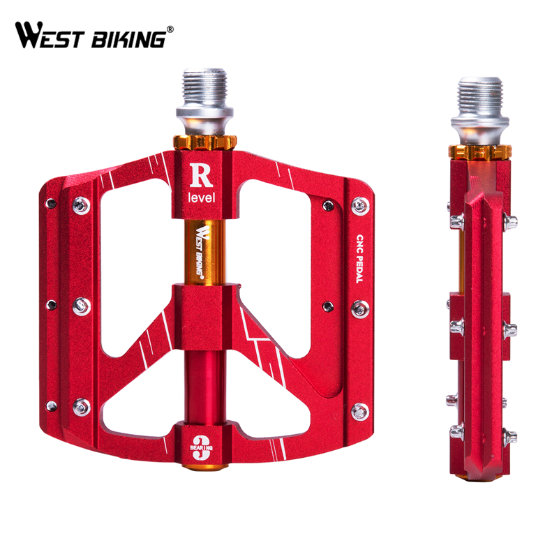 Велосипедные педали WEST BIKING, на платформе из алюминиевого сплава, с 3 герметичными подшипниками, сверхлегкие, под заказ