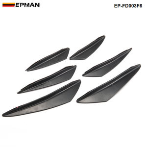 Ailerons de pare-chocs avant universels en plastique ABS, kit de carrosserie décoratif pour BMW Audi Benz EP-FD003F6 - Product Image 3