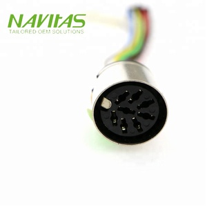 Arnés de Cables de PVC con Conector DIN de 8 Pines a Conector de Señal de 10 Pines - Product Image 3