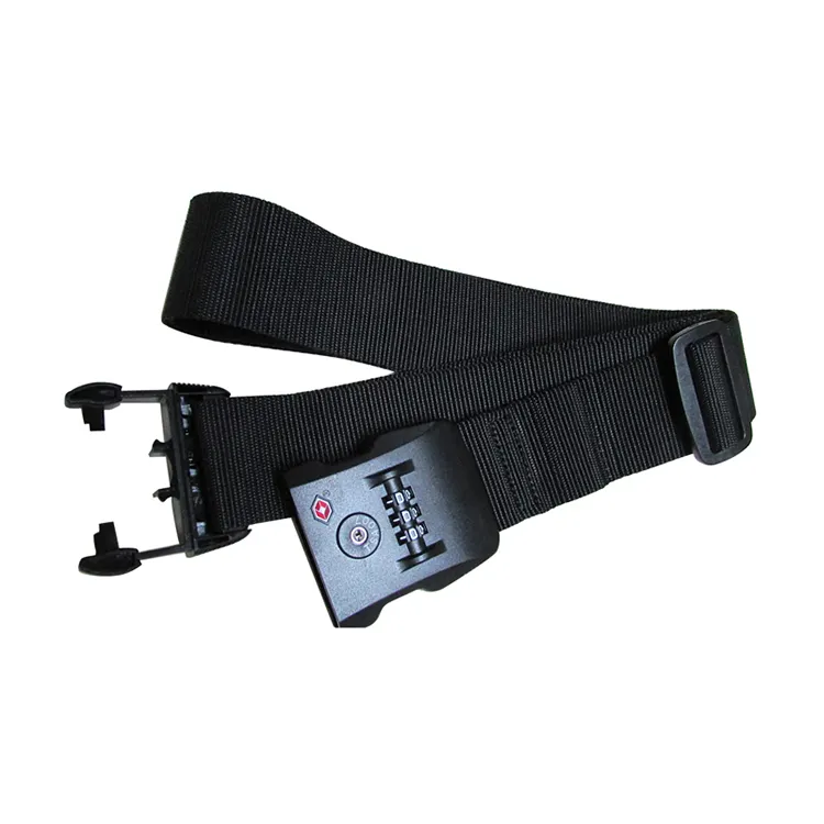 Bloqueio de senha personalizado Correia de bagagem elástica ajustável para Travel Belt Plain LX Suitcase Belt UPS TNT DHL FEDEX EMS Belt Lock