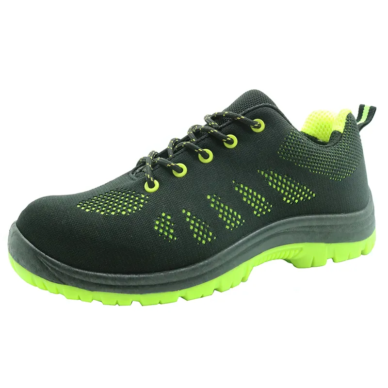 Oil resistant non slip PVC injection puncture proof steel toe indoor working sport type safety shoes for men