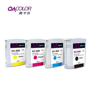OACOLOR 再生インクカートリッジ DC-800BK DC-800C DC-800M DC-800Y <span class=keywords><strong>DILETTA</strong></span> 800 800i プリンター対応 - Product Image 1