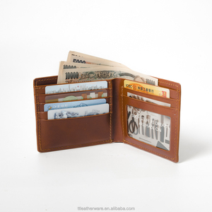 Saddle Cow <b>Leather</b> <b>Wallet</b> <b>Man</b> Fashion Pocket Billfold - Product Image 1