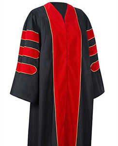 Toga da Dottorato Stile Inglese Deluxe con Cappuccio per Uso Scolastico, 100% Poliestere, Opzione Logo Personalizzato, Per Tutte le Stagioni - Product Image 6