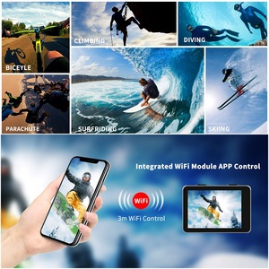 Pour <span class=keywords><strong>SJCAM</strong></span> <span class=keywords><strong>SJ4000</strong></span> 4K 30m caméra d'action étanche avec double écran 2.0 et capteur d'imagerie CMOS stockage multimédia MicroSD - Product Image 4