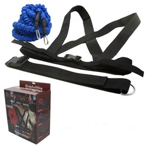 Dây Kháng Lực Kép Mới 2019 Dây Kéo Tập Luyện Dây Đàn Hồi Chiến Đấu Co Giãn Có Bọc Vải Đai Thắt Lưng/Vai - Product Image 4