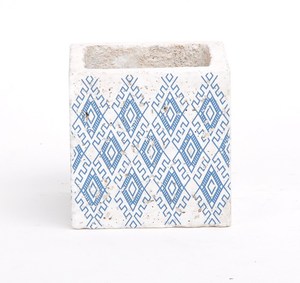 <span class=keywords><strong>Vasi</strong></span> per Piante Succulente in <span class=keywords><strong>Cemento</strong></span> Stile Francese con Motivo Floreale Quadrato all'Ingrosso - Product Image 4