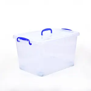Neue Produkt 250L große kunststoff fisch behälter Stapelbar Lagerung Kunststoff Bin Box, klar kunststoff lagerung box mit deckel