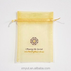 Schoen Zak/Organza Pouch Goedkope Bedrukt Organza Gift Koord Recyclebaar Wit Met Roze Logo Of Aangepaste Aanvaardbaar - Product Image 5