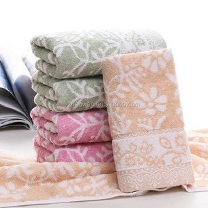 Asciugamano da Bagno in Tessuto di Bambù Design Jacquard Asciugamani Jacquard <span class=keywords><strong>con</strong></span> Motivo Floreale - Product Image 6