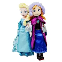 Personnages de dessins animés Elsa et Anna, jouets en peluche, doux, pour poupée elsa, cadeau pour enfants, 40cm, 15.7 pouces, nouveau