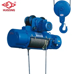 Construction tools small pulling winch crane 380V 3 phase 1 ton 2tons 3 tons 5tons electric wire rope hoist from China